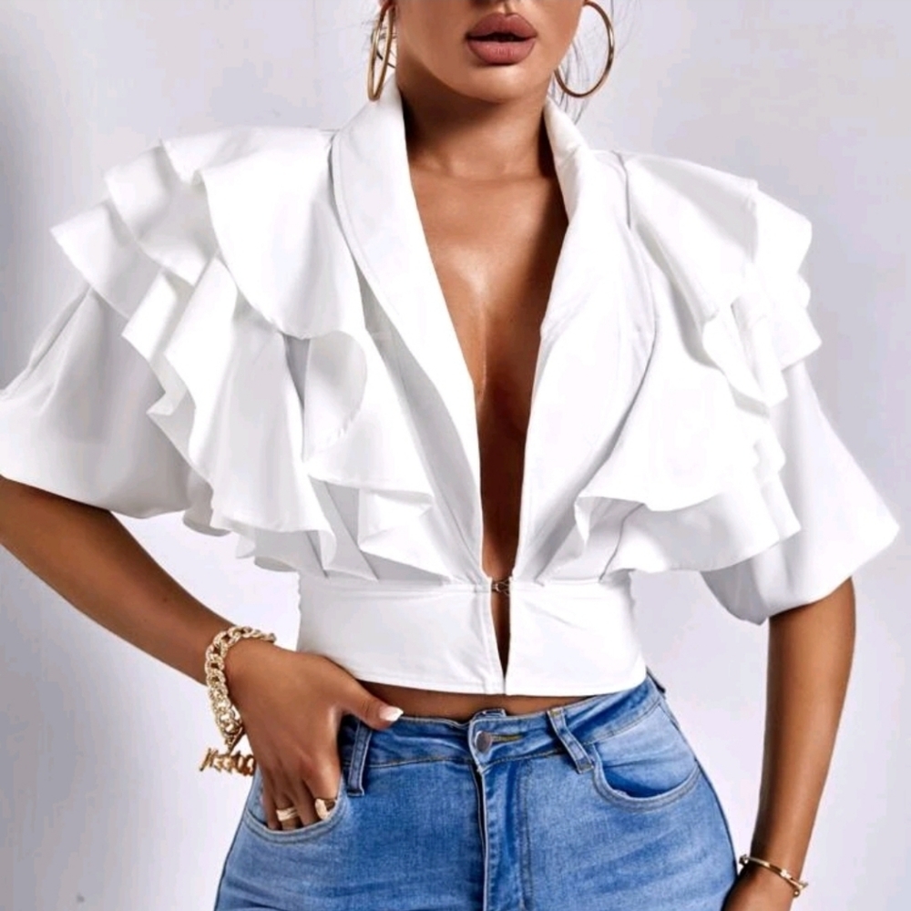 White sophisticated top